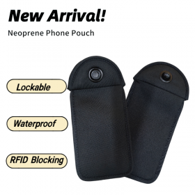 New Arrival Neoprene Lockable Phone Pouch Anti-shoot No Photo Phone Bag