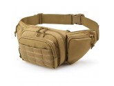 Tactical Waist Bag with Hidden Pockets for Safety