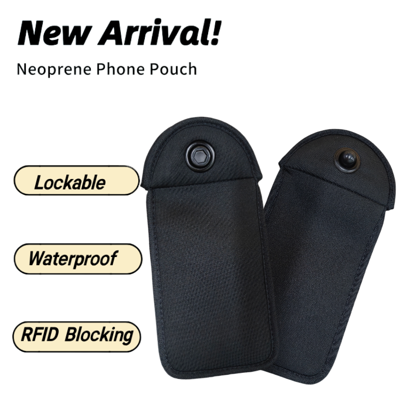 New Arrival Neoprene Lockable Phone Pouch Anti-shoot No Photo Phone Bag